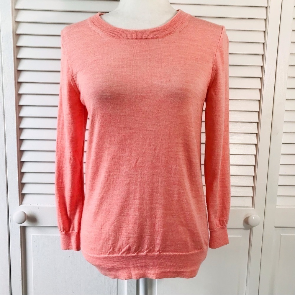 3/$25 J. CREW Pink Scoop Neck Sweater Size Medium